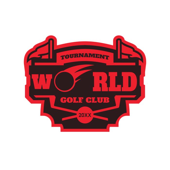 World Tournament Golf club logo template Thumbnail