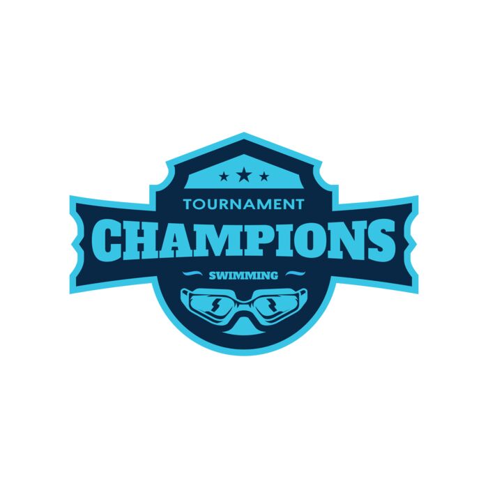 Champions Tournament Swimming logo template Thumbnail