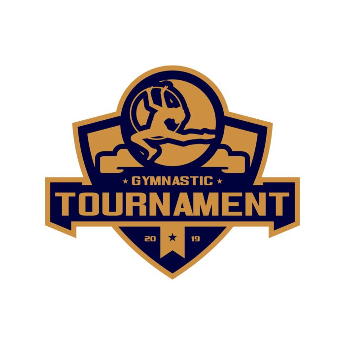 Gymnastic Tournament logo template 02 Thumbnail