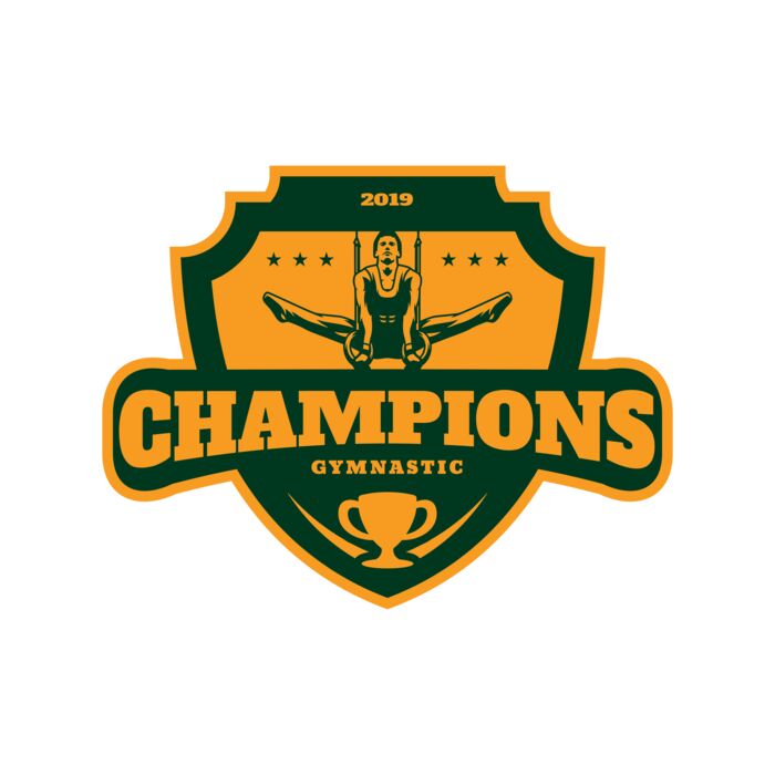 Champions Gymnastic logo template Thumbnail