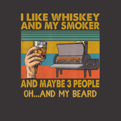 I Like Whiskey My Smoker and - Bella Unisex CVC Jersey Tee Design