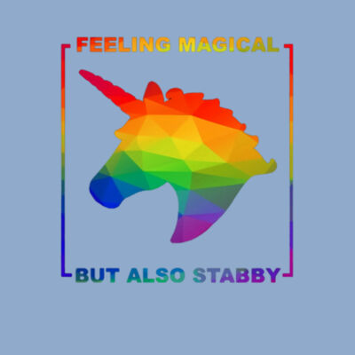 Feeling Magical but Stabby - Bella Unisex CVC Jersey Tee Design