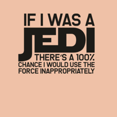 If I was a Jedi - Bella Unisex CVC Jersey Tee Design