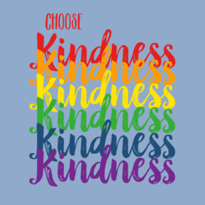 Choose Kindness Rainbow - Bella Unisex CVC Jersey Tee Design