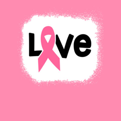 Breast Cancer Support Bleach Effect - Bella Unisex CVC Jersey Tee Design
