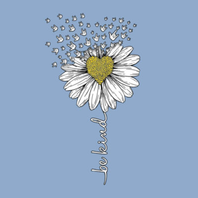 Be Kind Flower - Bella Unisex CVC Jersey Tee Design