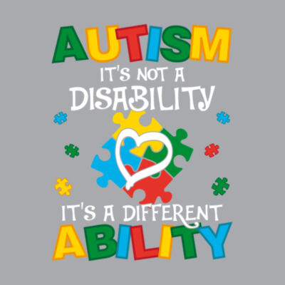 Autism Different Ability Puzzle Piece - Bella Unisex CVC Jersey Tee Design