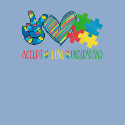 Autism Accept Love Understand - Bella Unisex CVC Jersey Tee Design