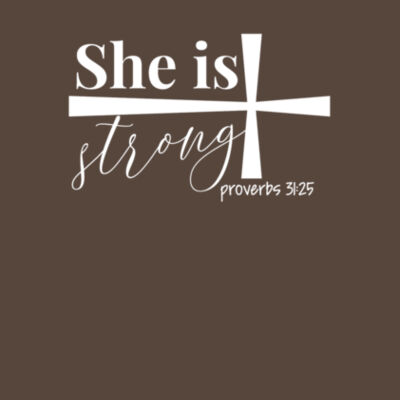 She Is Strong - Bella Unisex CVC Jersey Tee Design