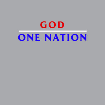 One Nation Under God Color - Bella Unisex CVC Jersey Tee Design