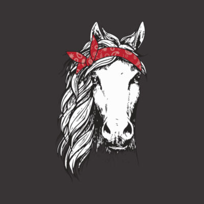 Bandana Horse - Bella Unisex CVC Jersey Tee Design