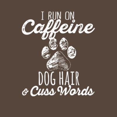 Caffeine Dog Hair and Cusswords - Bella Unisex CVC Jersey Tee Design