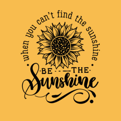 Be the Sunshine Sunflower - Bella Unisex CVC Jersey Tee Design