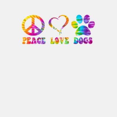 Peace Love Dogs - Bella Unisex CVC Jersey Tee Design