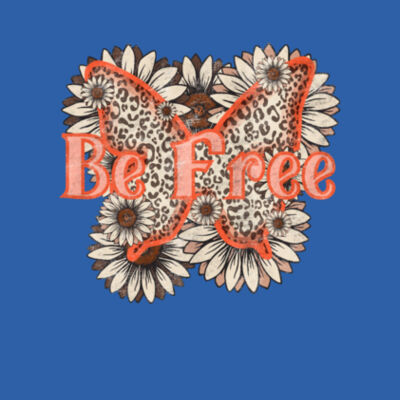 Be Free Butterfly - Bella Unisex CVC Jersey Tee Design