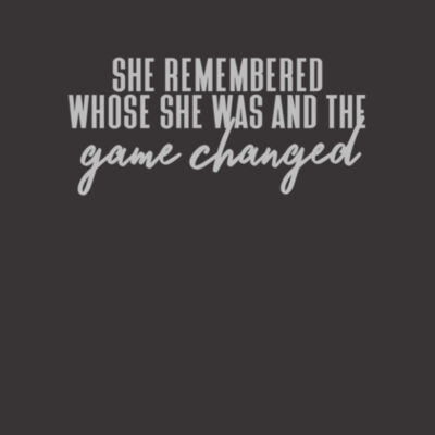 She remembered who she was - Bella Unisex CVC Jersey Tee Design