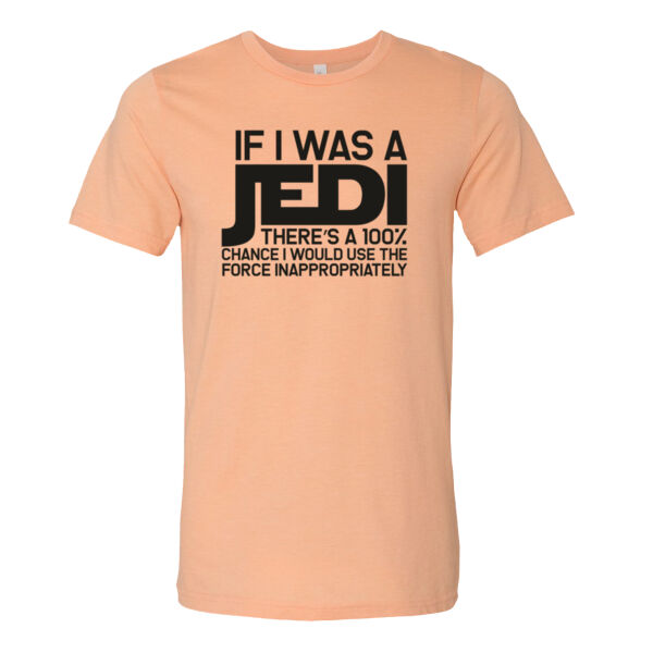 If I was a Jedi - Bella Unisex CVC Jersey Tee Thumbnail