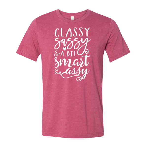 Class Sassy Smart Assy - Bella Unisex CVC Jersey Tee Thumbnail