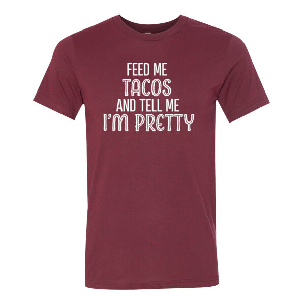 Feed Me Tacos - Bella Unisex CVC Jersey Tee Thumbnail