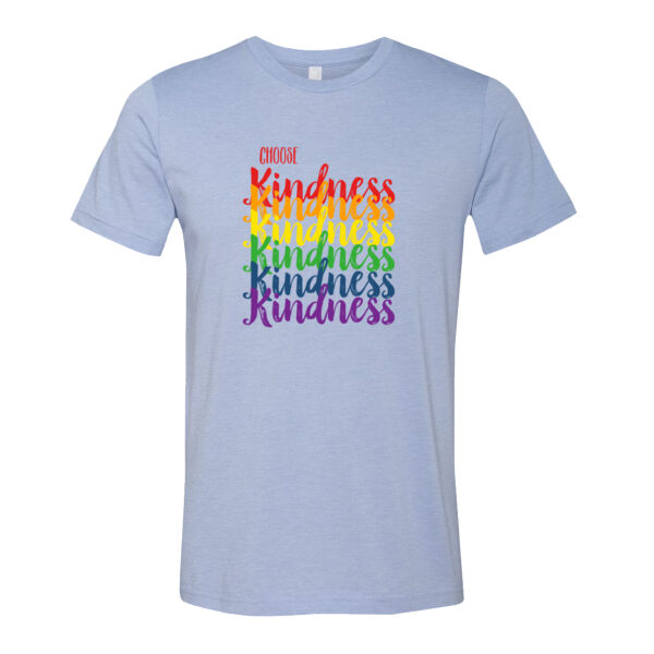 Choose Kindness Rainbow - Bella Unisex CVC Jersey Tee Thumbnail