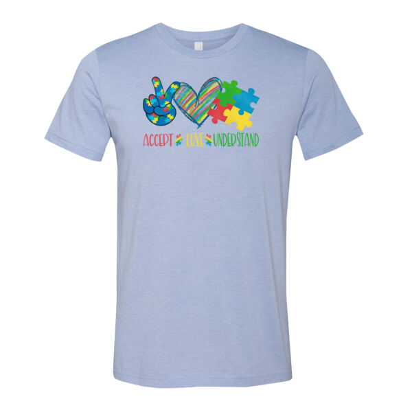 Autism Accept Love Understand - Bella Unisex CVC Jersey Tee Thumbnail