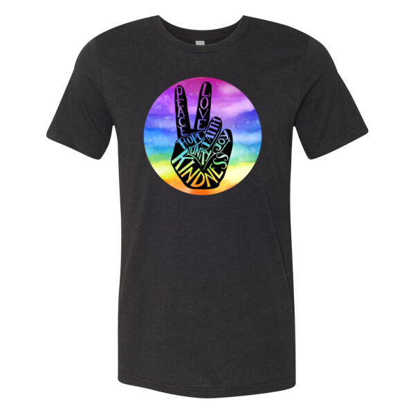 Peace Love Kindness - Bella Unisex CVC Jersey Tee Thumbnail