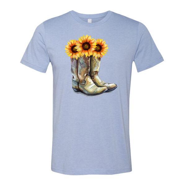 Sunflower Boots - Bella Unisex CVC Jersey Tee Thumbnail