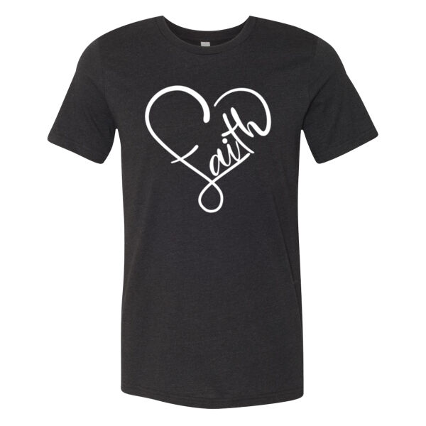 Faith Heart - Bella Unisex CVC Jersey Tee Thumbnail