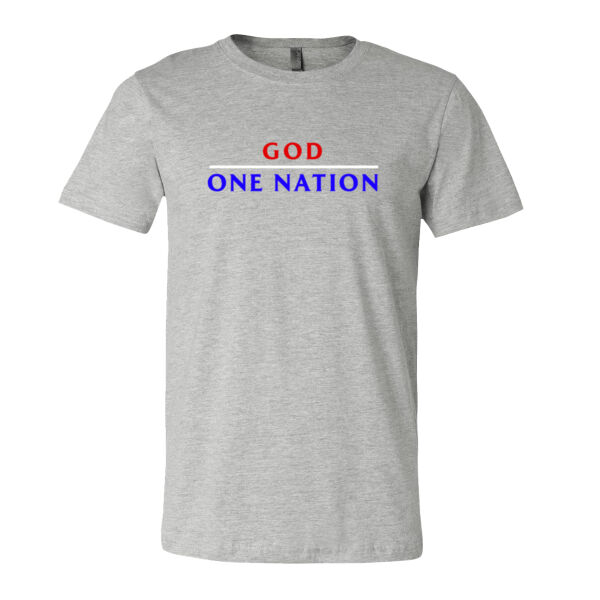 One Nation Under God Color - Bella Unisex CVC Jersey Tee Thumbnail
