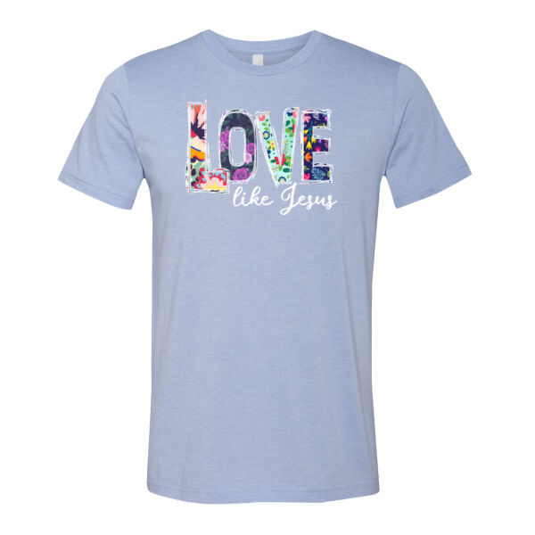 Love Like Jesus - Bella Unisex CVC Jersey Tee Thumbnail