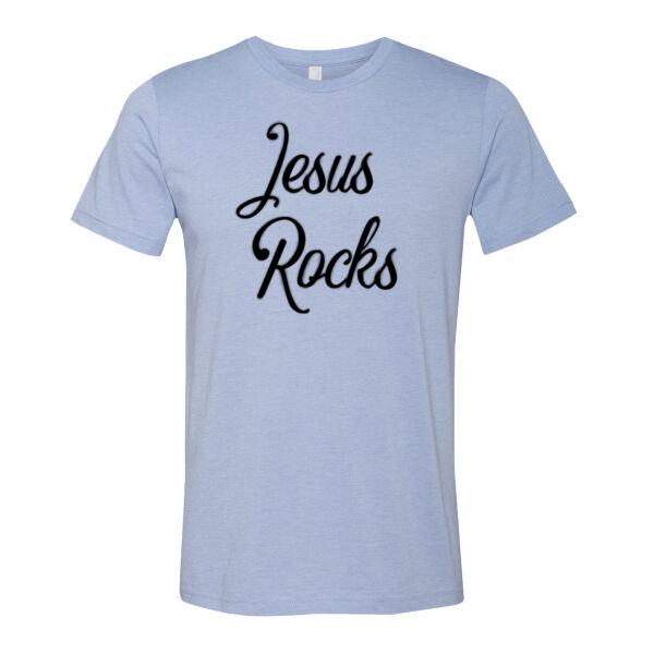 Jesus Rocks - Bella Unisex CVC Jersey Tee Thumbnail