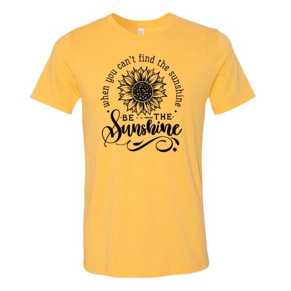 Be the Sunshine Sunflower - Bella Unisex CVC Jersey Tee Thumbnail