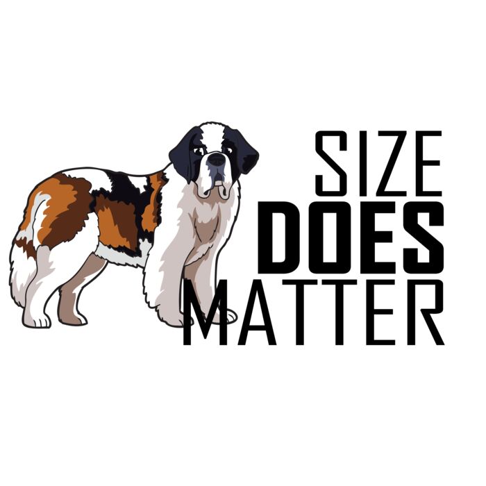 DOG size does matter black Thumbnail