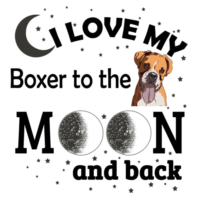 05 i love my Boxer black Thumbnail