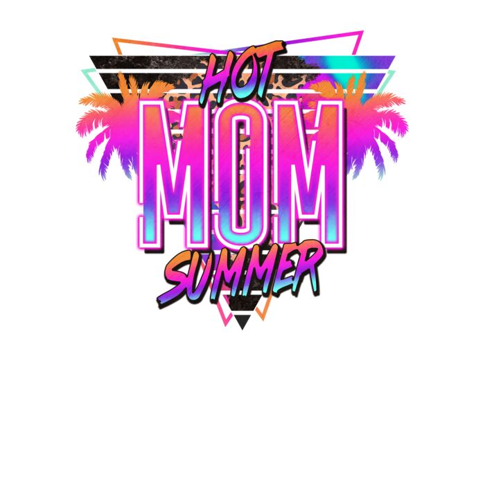 Retro Hot Mom Summer T Shirt Thumbnail