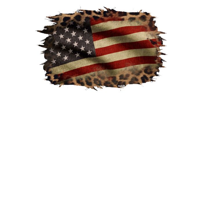 Leopard American Flag Slouchy Tank Thumbnail