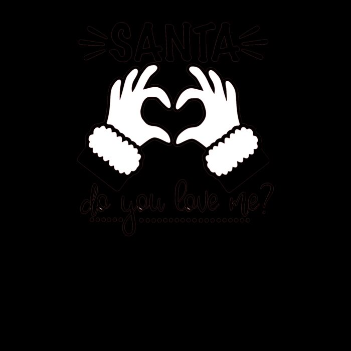 Santa do you love me Black Thumbnail