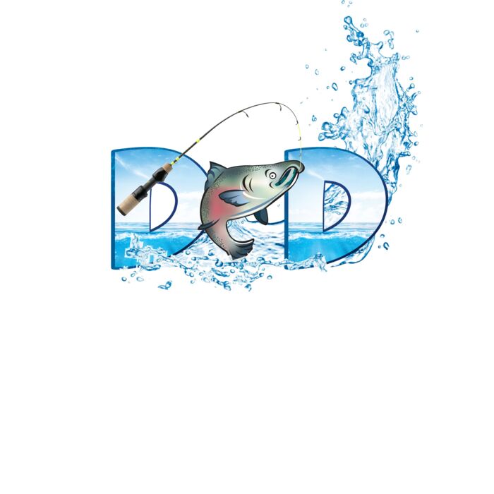 Fishing Dad Crew Neck T Shirt Thumbnail