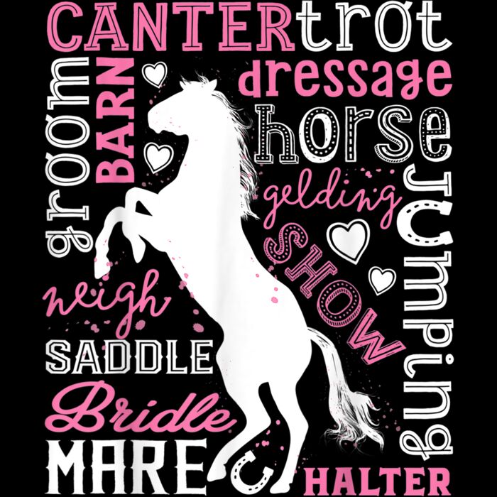 Horse T shirt for Girls Women Gifts Horses Horseback Riding T Shirt Thumbnail