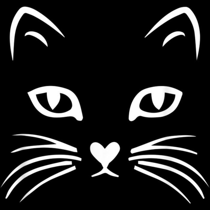 Cat Face T Shirt Halloween Tshirt For Women Girls Boys Kids T Shirt Thumbnail