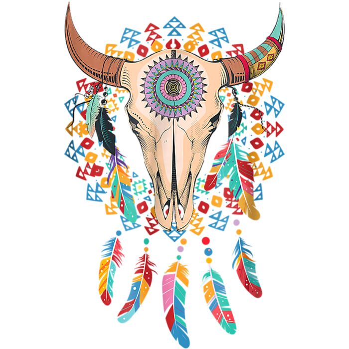 Boho Cow Skull Cute t shirt Gift awesome Holidays Thumbnail