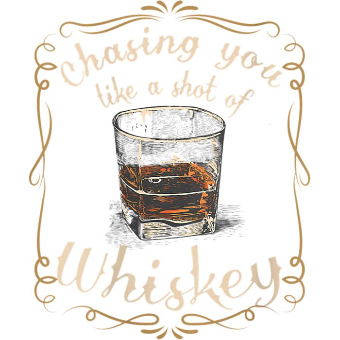 Womens Vintage Chasing You Like a Shot of Whiskey Bourbon Lover V Neck T Shirt Thumbnail