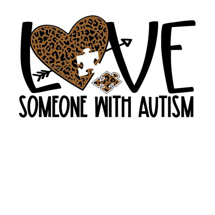 I Love Somone With Autism Leopard Thumbnail