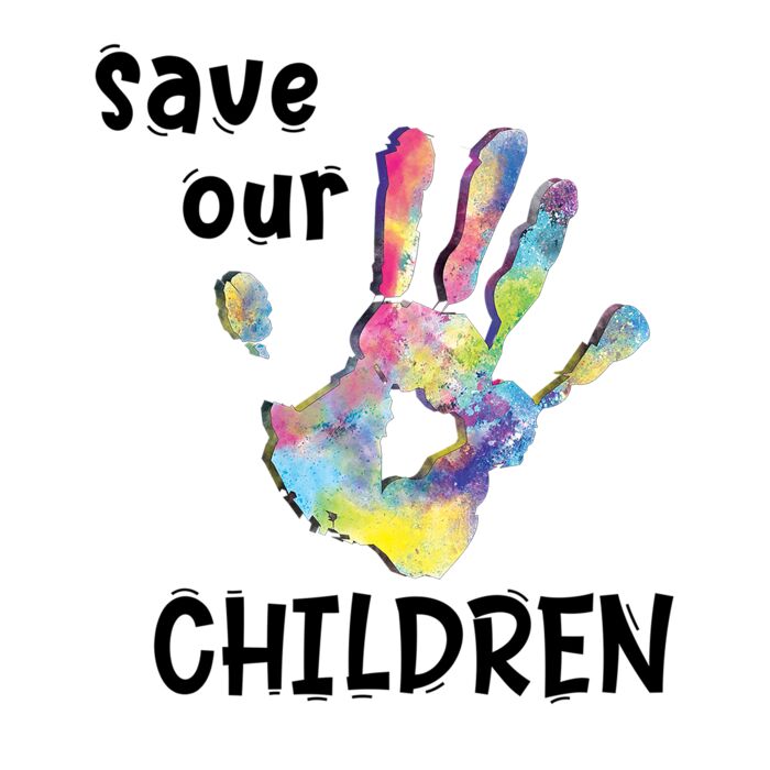 SAVE OUR CHILDREN  TIE DYE HAND Thumbnail