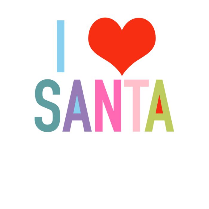 I LOVE SANTA PRINT Thumbnail