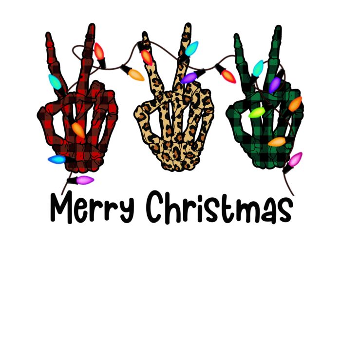 MERRY CHRISTMAS SKULL HANDS Thumbnail