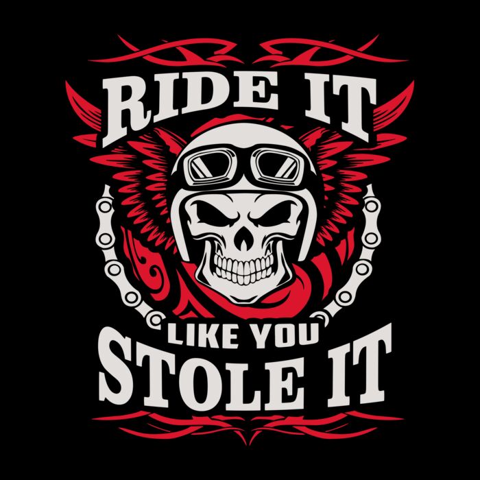 RIDE IT LIKE YOU STOLE IT SKULL Thumbnail