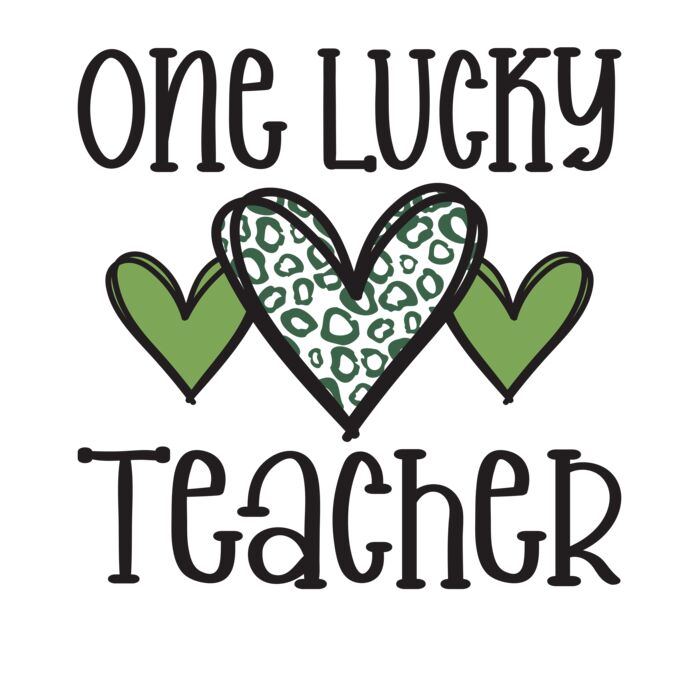 ONE LUCKY TEACHER  HEART Thumbnail