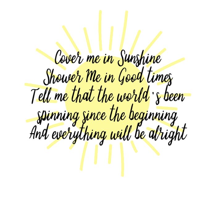 cover me in sunshine Thumbnail