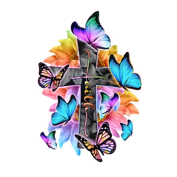 Faith Butterfly Cross Thumbnail